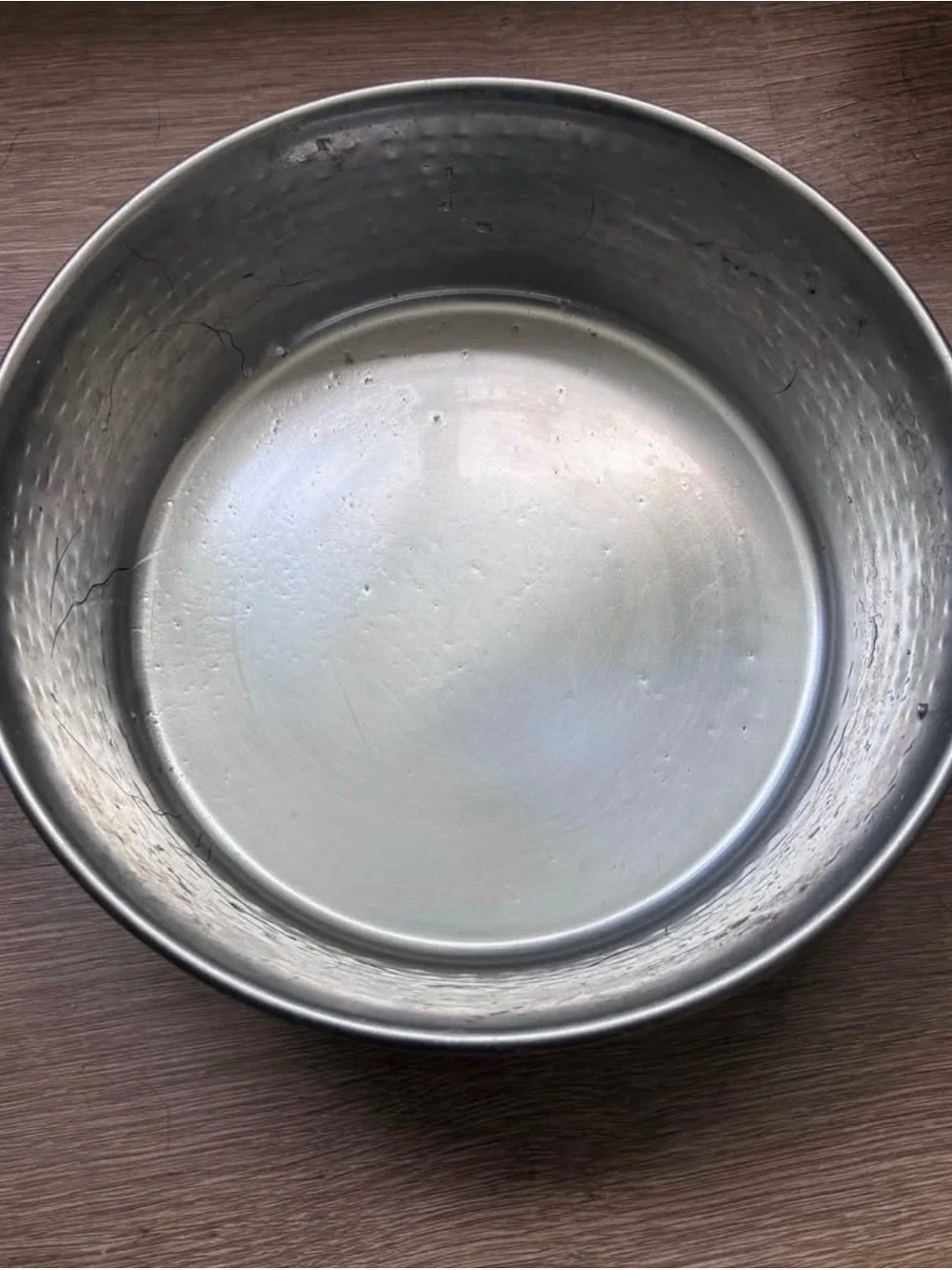 EveryYay Dining In Copper-Plated and Hammered Stainless-Steel Dog Bowl, 11 Cups